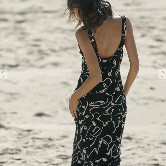 DISSH Black and White Midi Dress - Picture 3 of 6